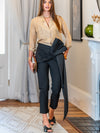 Draped Bow Pants