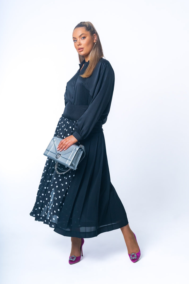 Polka dot Pleat