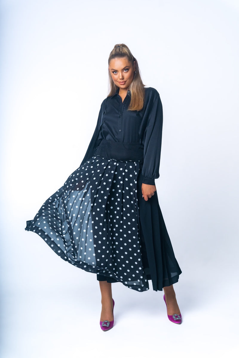 Polka dot Pleat